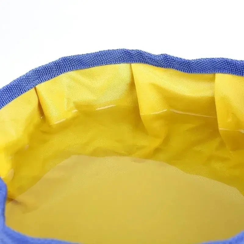 Foldable Dog Travel Bowl With Food Storage