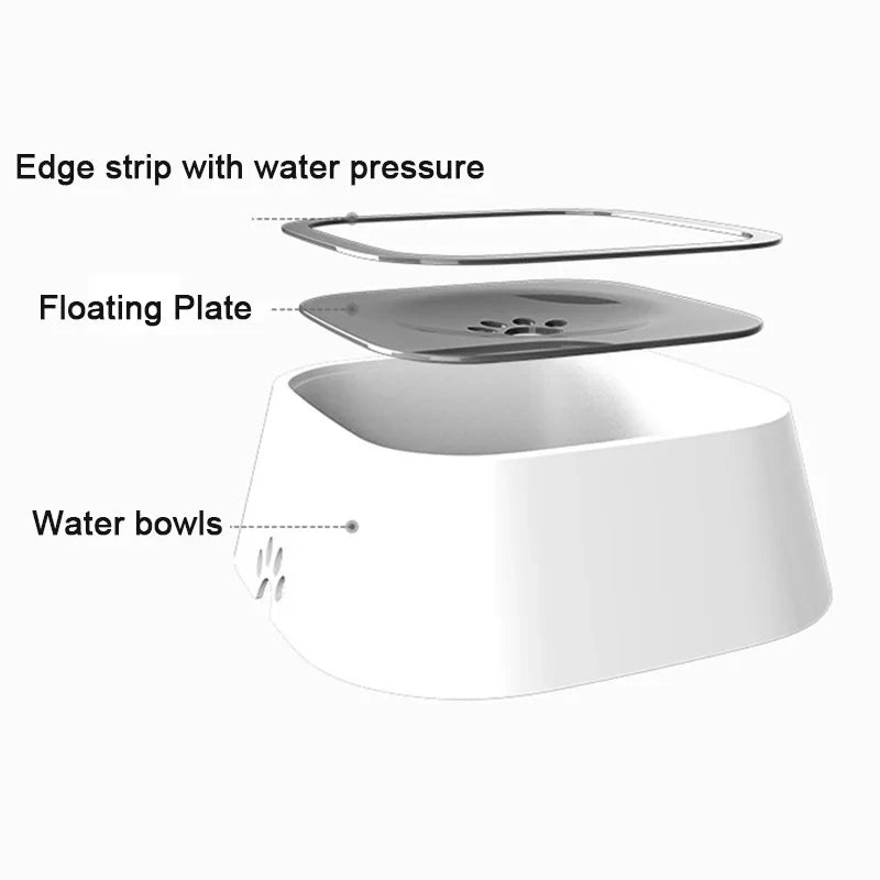 Splash Proof Floating Pet Water Bowl