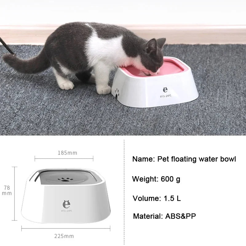 Splash Proof Floating Pet Water Bowl